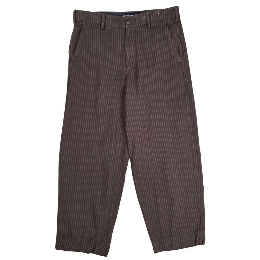 Abercrombie & Fitch Baggy Trouser Pinstripe Men 32x30 Linen Minimalist Retro